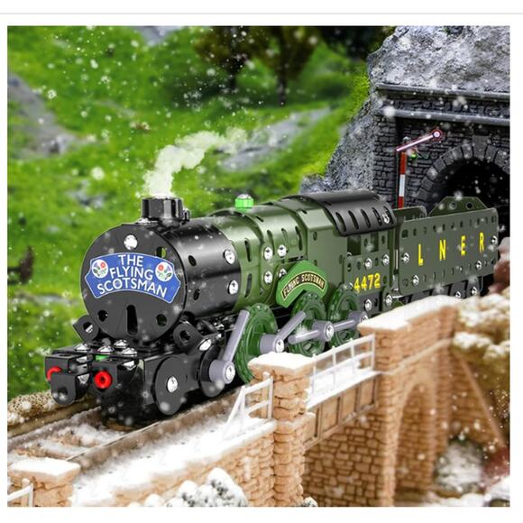 Model Train metal 3.5”x16"x2", nuts,bolts,screwdriver,wrench,etc, 340 pcs. - Picture 2 of 6